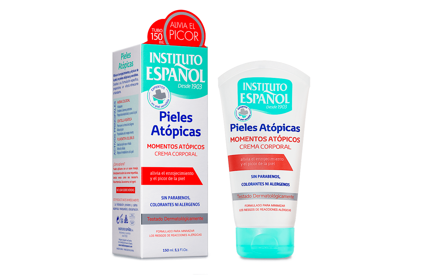  Instituto Espanol Leche corporal para piel atópica : Salud y  Hogar